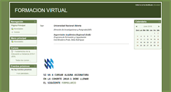 Desktop Screenshot of formacionvirtual.una.edu.ve