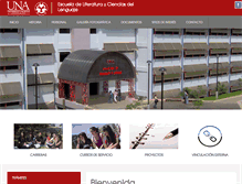 Tablet Screenshot of literatura.una.ac.cr