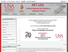 Tablet Screenshot of iret.una.ac.cr
